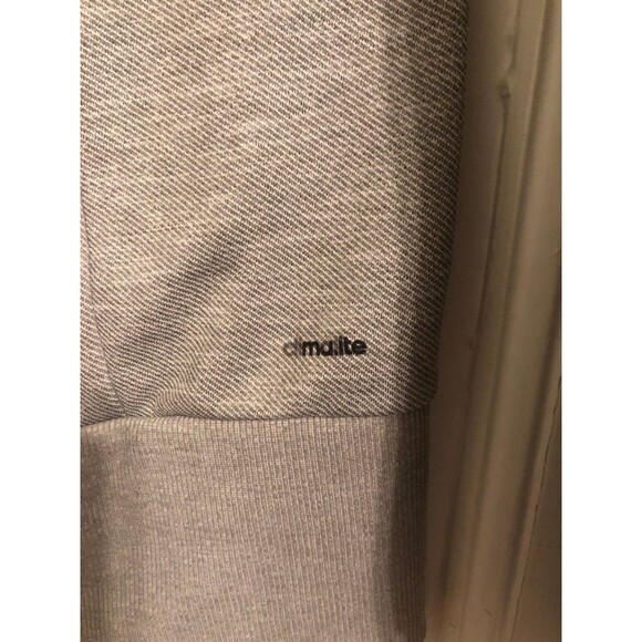 Adidas Climalite Sweatshirt Hoodie Full Zip  Reflective Hood Womans Gray Small - Picture 4 of 8